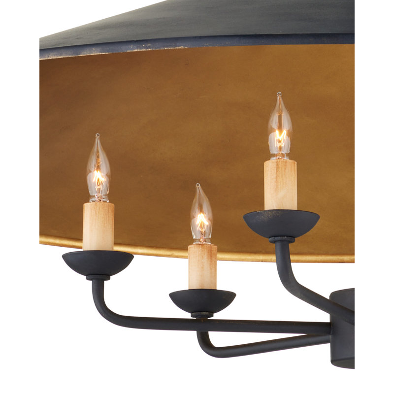 Brussels 6 - Light Wrought Iron Dimmable Classic / Traditional Chandelier