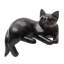 Statuette chat rêveur