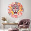 Pink Jaguar Jam Round Acrylic Art by Oliver Gal-2104181460