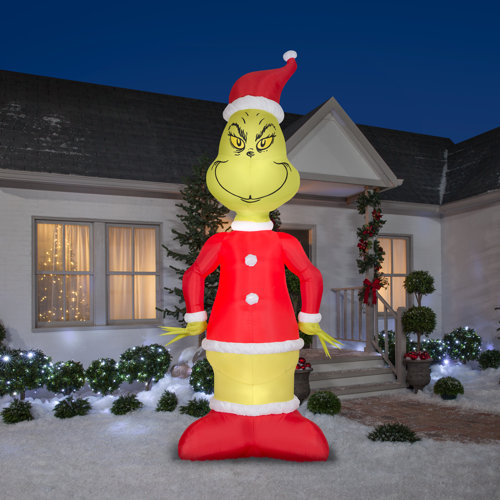 Gemmy Industries Animated Head Turning-Grinch-Giant-Dr. Seuss ...
