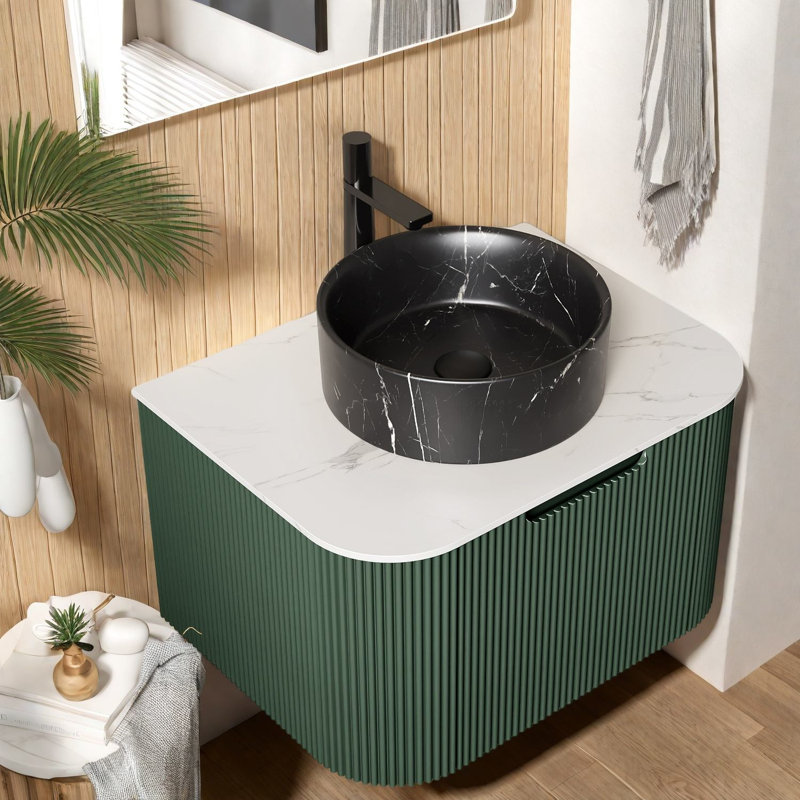 Meuble-lavabo moderne de 24 po (doit inclure le meuble-lavabo et le lavabo) avec rangement