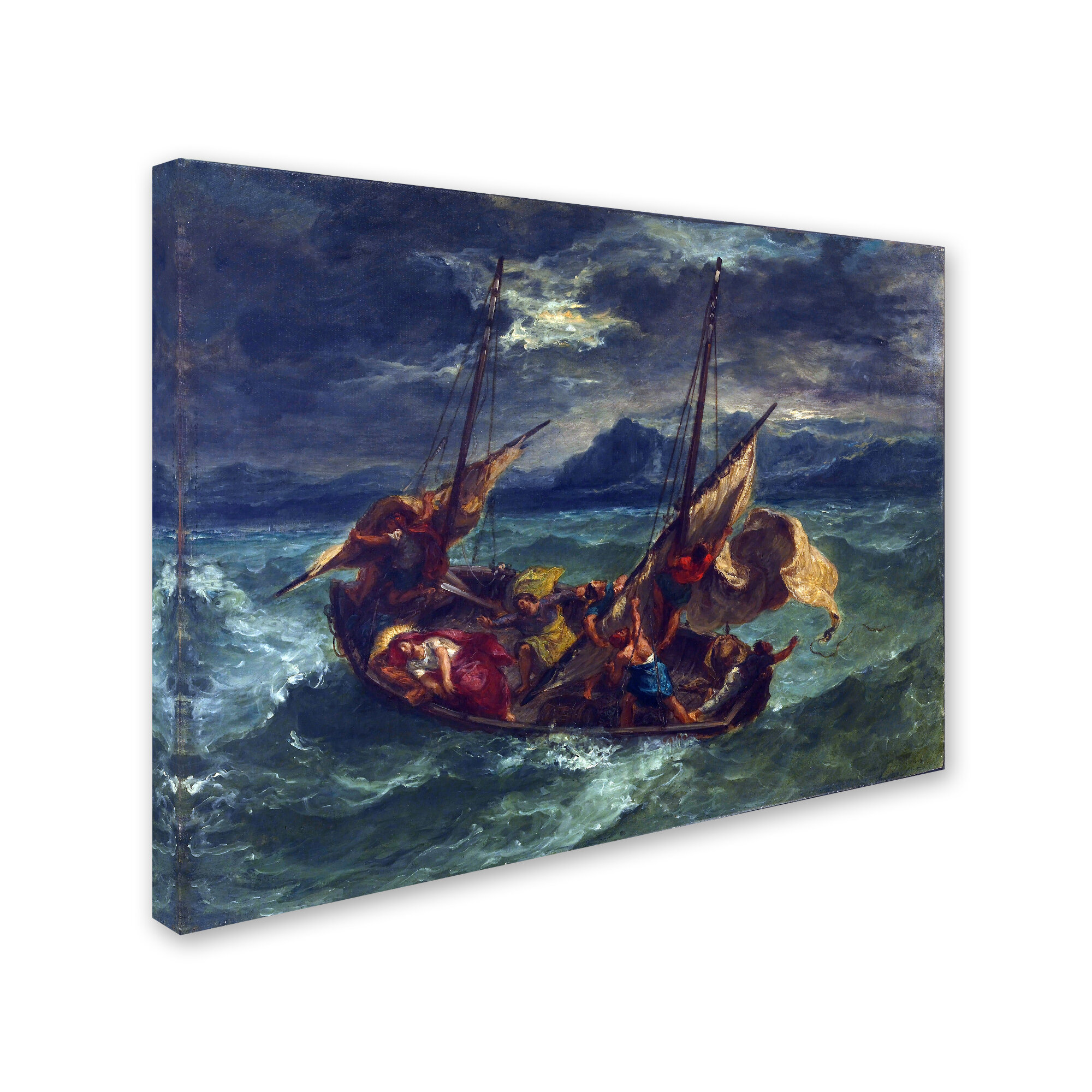 Vault W Artwork Eugene Delacroix Christ On The Sea Of Galilee On Canvas ...