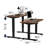 Ozia 55" Single-Motor Electric Standing Desk, Height Adjustable Sit-to-Stand Office Desk, Rustic Brown-1483630945