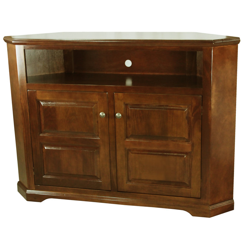 Margaretville Unfinished Corner TV Stand for TVs up to 65", European Dusty White