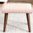 Marc Tufted Linen / Velvet Upholstered Lounge Chair and Ottoman with Wooden Legs-767532560