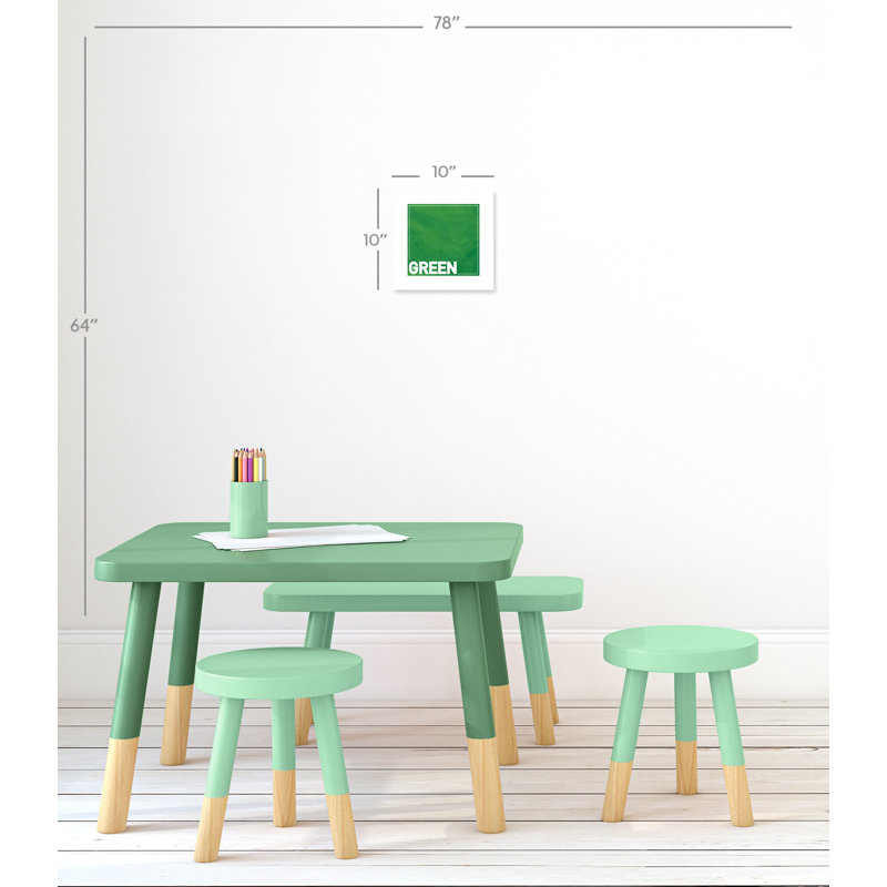 Impression sur papier roulé «vert», H 10 po x l 10 po x P 1 po