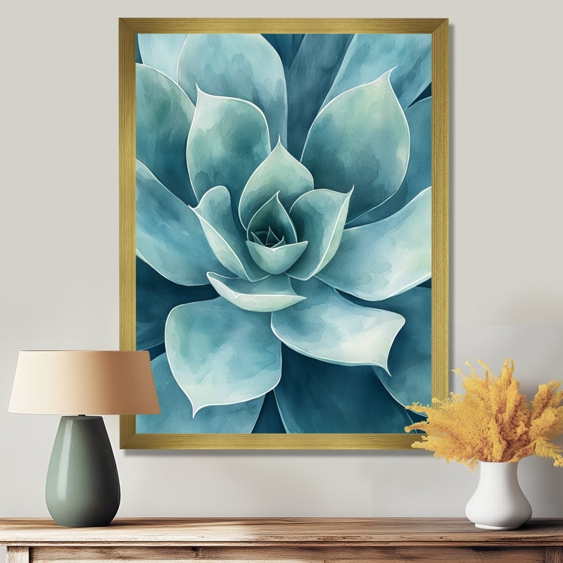 Lewisville - impressions murales florales, H 40 po x l 30 po, Picture Framed, Or