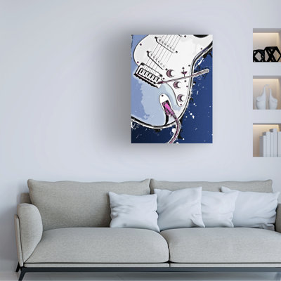 Art sur toile bleu bolaire Justyna Jaszke