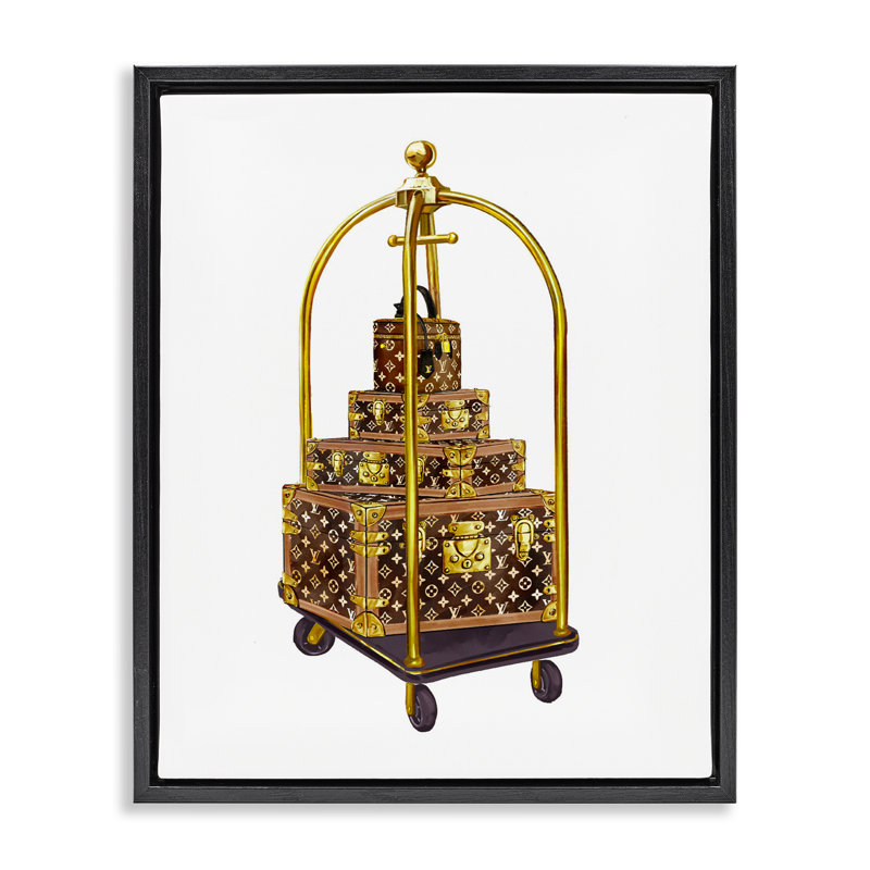 Cadre flottant Glam Hotel, conception de Ziwei Li, Cadre flottant noir de jais, H 21 po x l 17 po