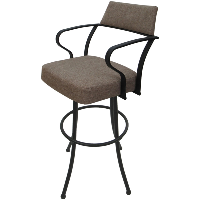 Très grand tabouret pivotant 34 po Danaisa, Gris