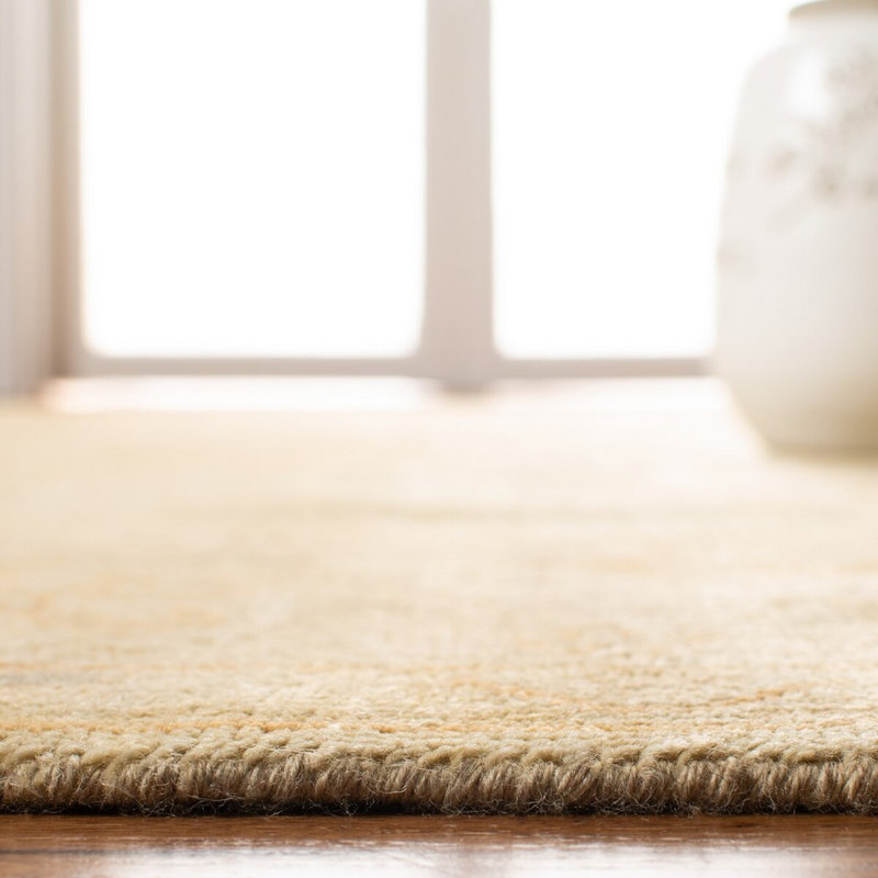 Langford Wool Oriental Area Rug in Brown/Beige, Runner 2'6" x 10'