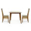 Ensemble de salle à manger 3 pièces Winston Porter, 2 chaises en bois de style classique avec table carrée Ronda-2048677555-2044923518