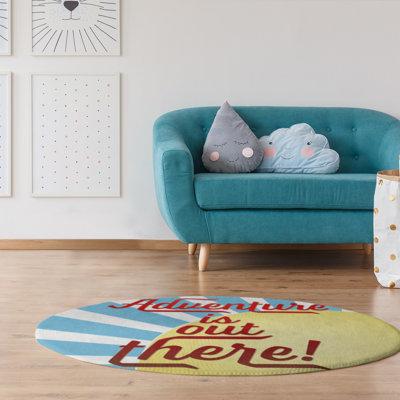 Tapis en polyester fun citation adventure