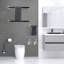 Ensemble de quincaillerie de salle de bain murale 10 pièces en nickel brossé-93687826
