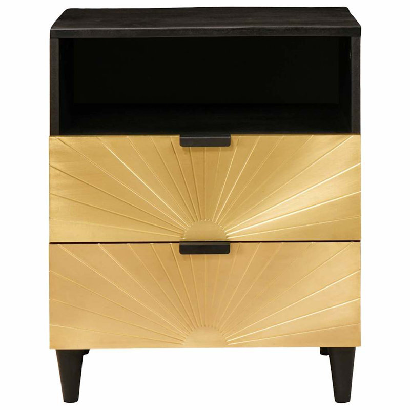50cm W Solid Wood Bedside Table