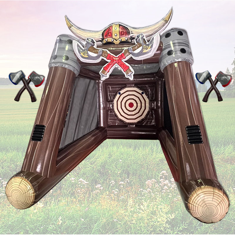 Inflatable Axe Throwing Game with Air Blower