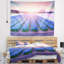 Champ abstrait de blooming hyacinth flowers tapisserie-28485264