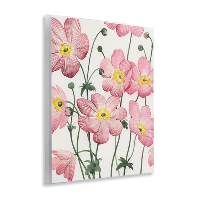 Art mural sur plaque «Sidewalk Anemones in Pink», conception par Grace Popp