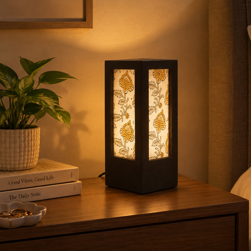 Solid Wood Desk Table Lamp