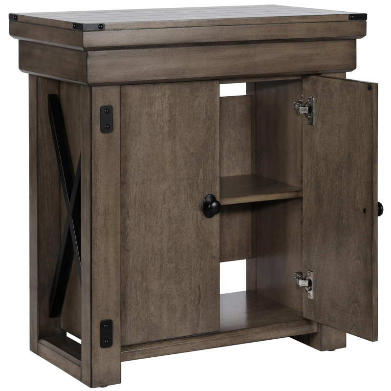 Larrison Rectangle Aquarium Stand, Rustic Gray