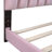 Upholstered Velvet Scalloped Bed
