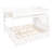 Full XL over Queen Bunk Bed with Stairs, Storage Shelves, Twin Trundle and LED Light, Solid Wood Bunk Bed Frame,White-1125267005