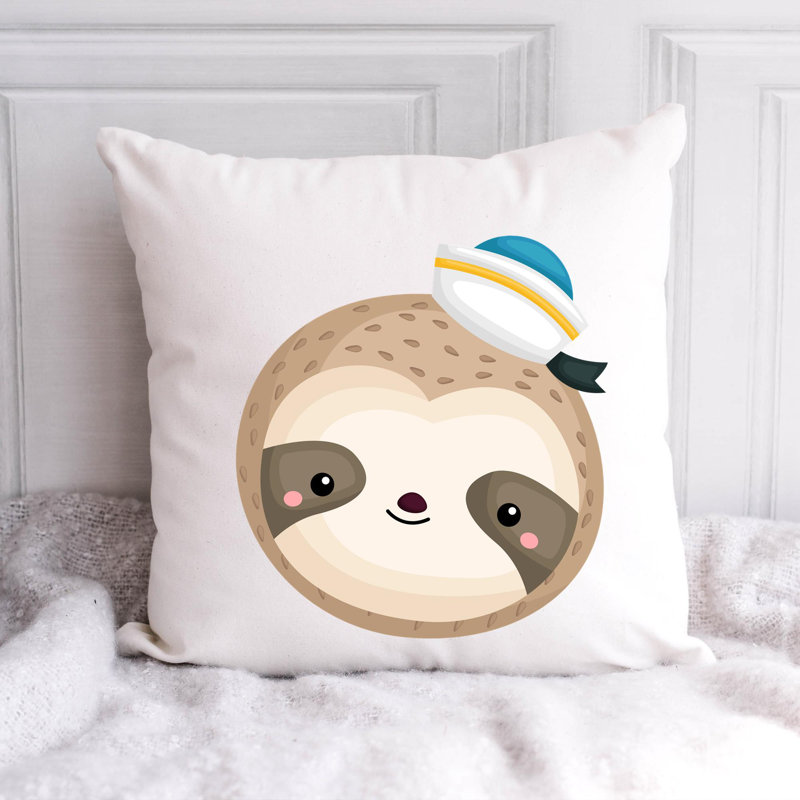 Reversible Throw Pillow, 14"H x 14"W