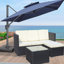 Mobilier de jardin extérieur pour patio, ensembles de canapés rembourrés 5 pièces et table basse