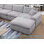 Canapé modulaire rembourré en U en chenille avec deux repose-pieds surdimensionnés-1572044101