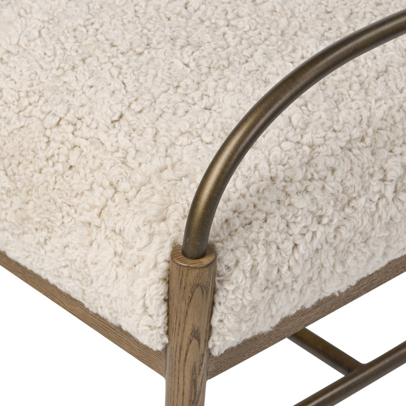 Demi Accent Stool, Beige