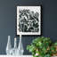 Encre Jungle III, toile encadrée de qualité supérieure - prête à être accrochée-63428775-63428774