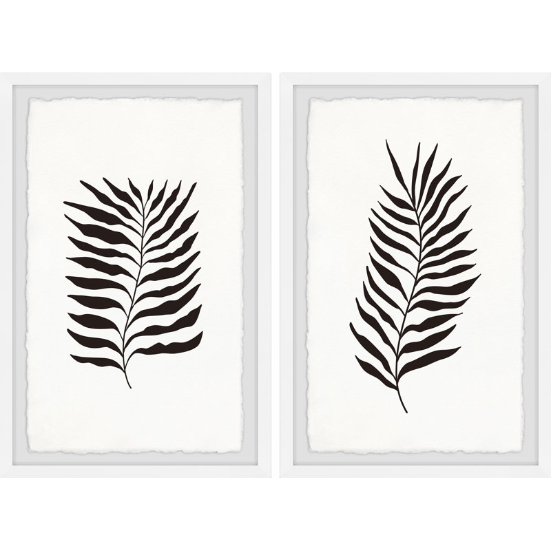 Fern Fernage - ensemble de 2 peintures encadrées