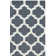 Rodgers Hand Woven Flat Weave Wool/Cotton Geometric Rug in Ivory/Blue