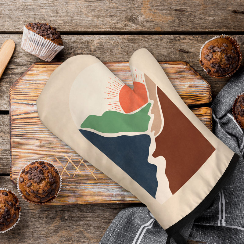 Wild Abstract Oven Mitt Cotton Twill