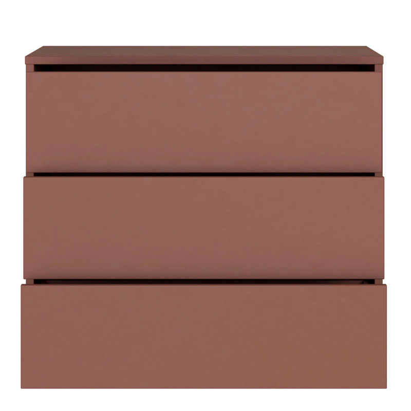 94.8cm W 3 - Drawer Chest of Drawers, Orange