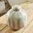 White Pearl/Gray/Brown 14" Metal Jar