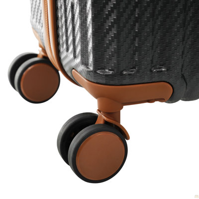 Ensemble de 2 valises rigides 2 pièces, valise légère en ABS, serrure TSA et roues pivotantes à 360 °, étui de transport 20 po + étui à cosmétiques 14 po