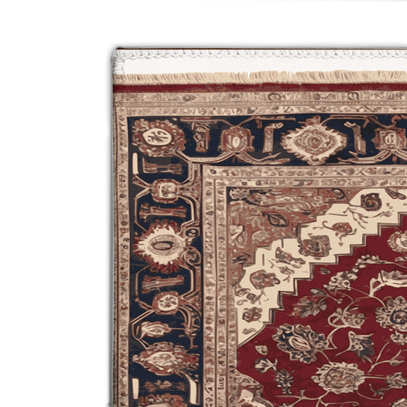 Tapis turc intérieur et extérieur noir, Rectangulaire 2 pi x 3 pi