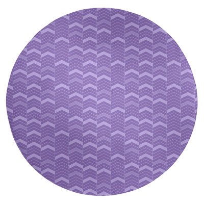 Tapis de couleur mauve/mauve à chevrons à lignes monochromes