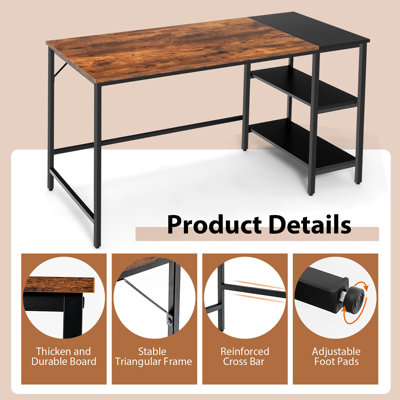 Metal Base Computer Desk