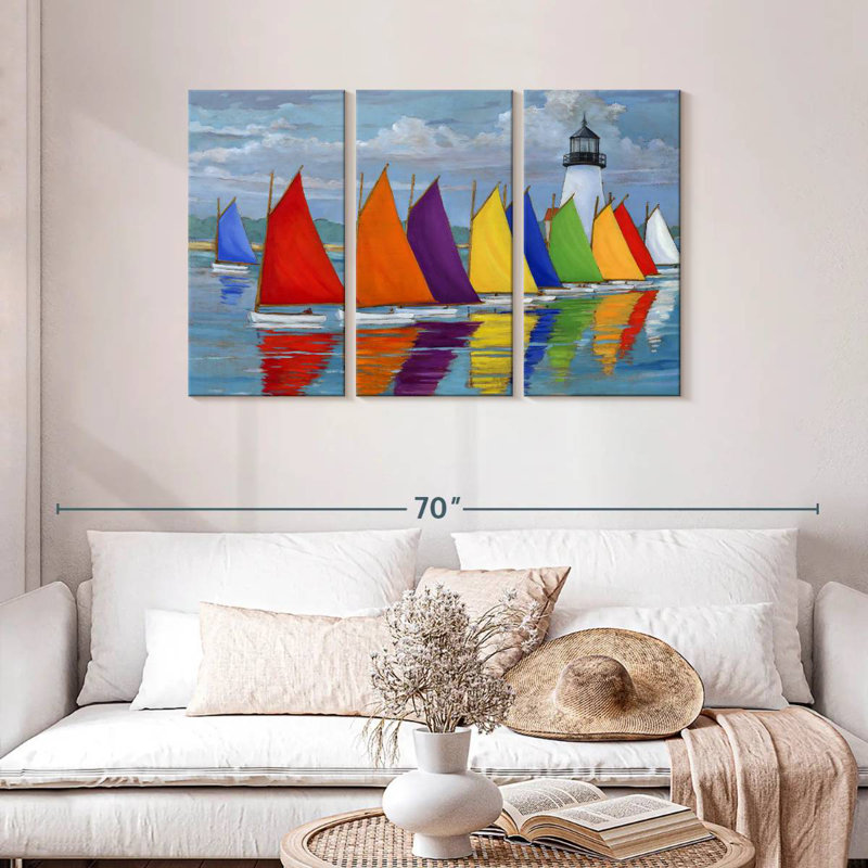 Mehar Rainbow Fleet, 28" H x 45" W
