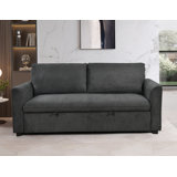 78 Inch 3 in 1 Convertible Sleeper Sofa Bed, Modern Fabric Loveseat Futon Sofa Couch w/Pullout Bed