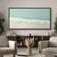«Relaxing Summer Beach - Impression sur toile encadrée surdimensionnée»-111653827-111653826