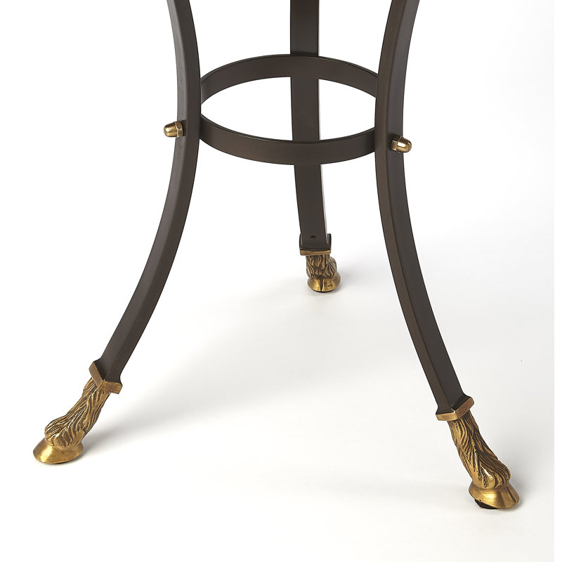 Meurice Glass & Metal Side Table