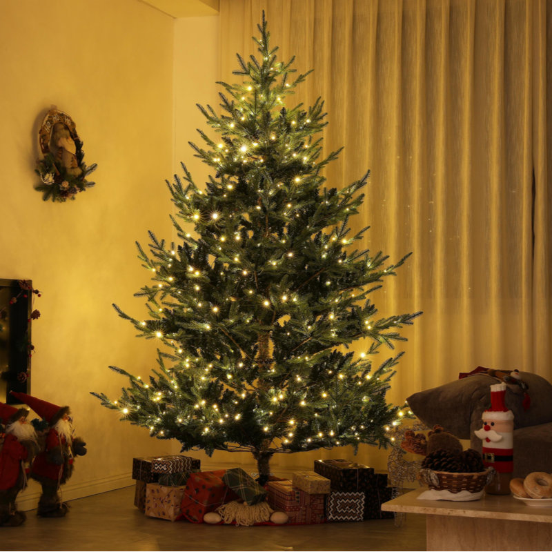  Arbre de Noël artificiel pin nordique 9 pi Hailei, 7.5'