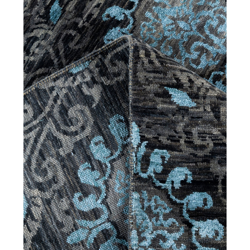 Overdyed One-of-a-Kind 9' 3" X 11' 10" Hand Knotted Area Rug