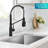 KRAUS Coda Commercial Style 2-Function Single Handle Pull Down Kitchen Faucet-106899893
