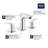 Eurosmart® Widespread Bathroom Faucet-62487594