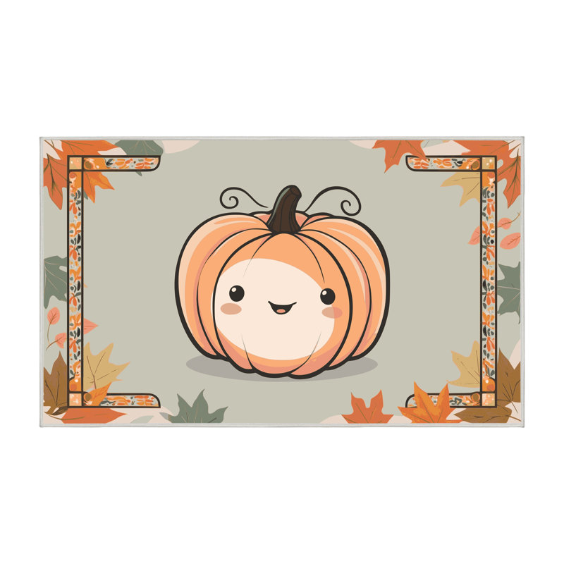 Tapis de vacances d'Halloween The Holiday Aisle®, Rectangulaire 3 pi x 5 pi