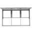 Fenêtre de support en alliage d'aluminium H 37 po x l 61 po